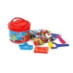 خمیربازی 6 رنگ سطلی آریا مدل 1001