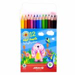 مداد رنگی کوتاه ۱۲ رنگ آریا مدل 3072 - Image 2