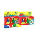 مداد شمعی( کرایون) دوکی 4 رنگ آریا مدل 2050