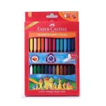 مداد شمعی 24 رنگ گریپ فابر کاستل مدل 2924