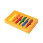مداد شمعی 6 رنگ قالبی (کرایون) فابر کاستل مدل 2706 - Image 3