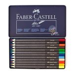 مدادآبرنگی آرت گریپ جعبه فلزی 12 رنگ فابر کاستل مدل 4212 - Image 2