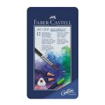 مدادآبرنگی آرت گریپ جعبه فلزی 12 رنگ فابر کاستل مدل 4212