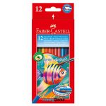 مداد آبرنگی 12 رنگ طرح ماهی فابر کاستل مدل 4413