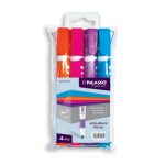 ماژیک وایت برد گریپ دار سر گرد ست 4عددی پیکاسو