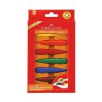 مداد شمعی 6 رنگ قالبی (کرایون) فابر کاستل مدل 2706