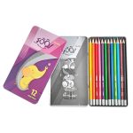 مدادرنگی 12 رنگ جعبه فلزی لوکی - Image 2