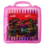 پاستل روغنی 24 رنگ با کیف پلاستیکی اونر - Image 3