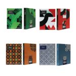 دفتر کلاسوری جلد سخت طرح دار 100 برگ سهند