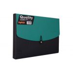 کیف مدارک دورنگ راه راه پاپکو