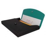 کیف مدارک دورنگ راه راه پاپکو - Image 2