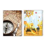 دفتر سیمی طلقی طرحدار آلما - Image 3