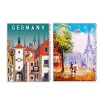 دفتر سیمی طلقی طرحدار آلما - Image 4