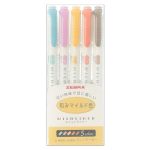 ماژیک علامت زن 5 رنگ مدل Mildliner زبرا - Image 4