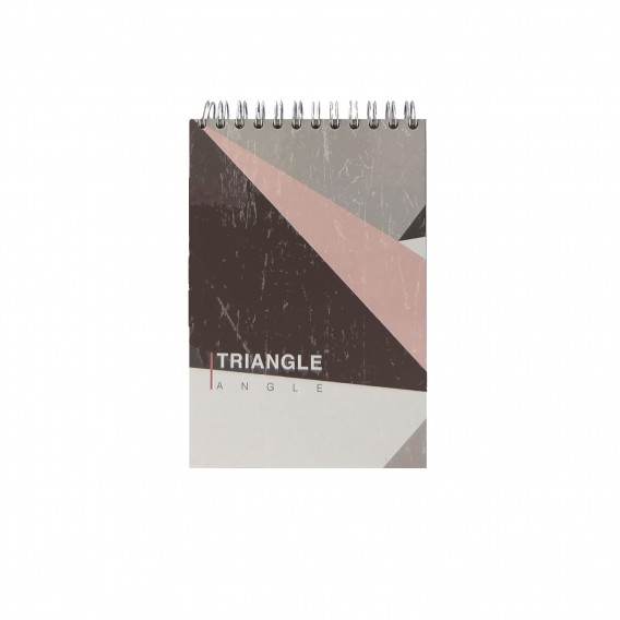 دفتر یادداشت جلد سخت سیمی1 دفتر یادداشت جلد سخت سیمی 80 برگ فنر دوبل 100x150 mm پاپکو - Image 1