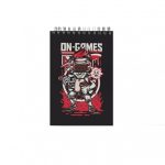 دفتر یادداشت جلد سخت سیمی 80 برگ فنر دوبل 100x150 mm پاپکو - Image 9