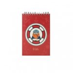 دفتر یادداشت جلد سخت سیمی 80 برگ فنر دوبل 100x150 mm پاپکو - Image 11