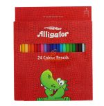 مداد رنگی 24 رنگ الیگیتور جعبه مقوایی