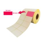 رول لیبل کاغذی 50*25 - رول 4000 عددی