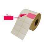 رول لیبل کاغذی 45*30 - رول 4000 عددی