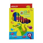 پاستل روغنی 2+12 رنگ آریا