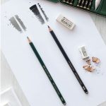 مداد پاستل گرافیتی 10B مشکی فابرکاستل 101 - Image 3