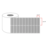 رول لیبل متال ابعاد 45×15 - Image 2