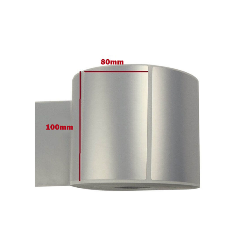 80100 رول لیبل متال ابعاد 100×80 - Image 1