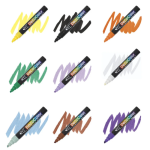 ماژیک اکریلیک یوشیدا مدل راندو و کالیگرافی دکوکالر سر تخت کج - Image 2