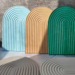 سینی رنگین کمان سنگ مصنوعی دستساز